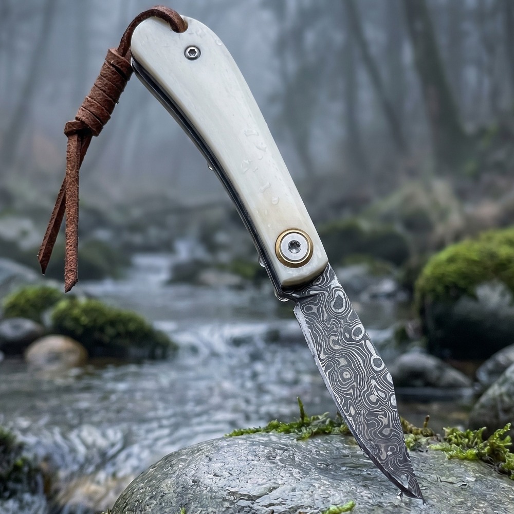 Edc Daily Carry - Outdoor Folding Knife Bull Bone Handle