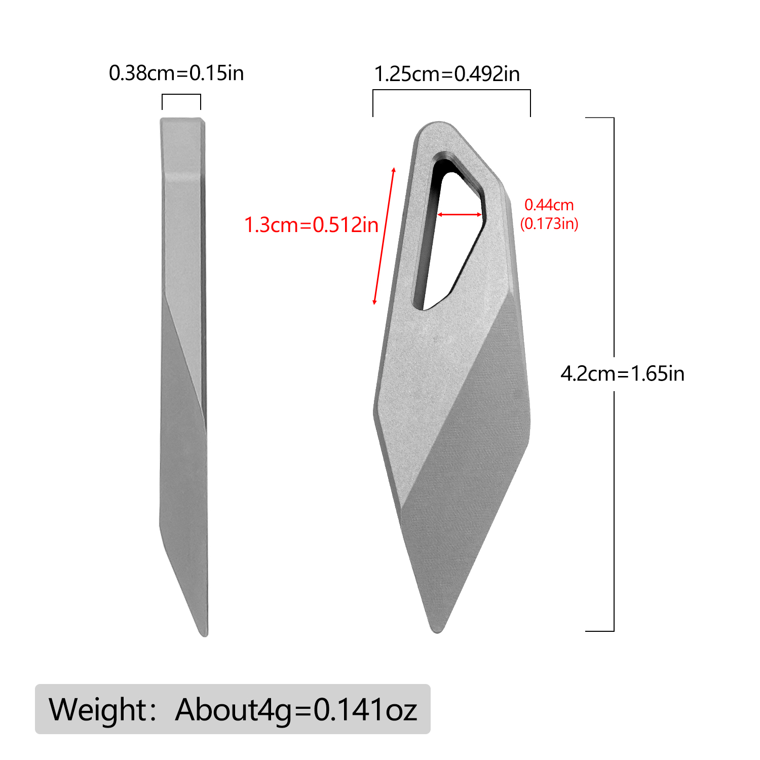 Portable Titanium Alloy 2Pcs E - Edc Daily Carry recension och pris