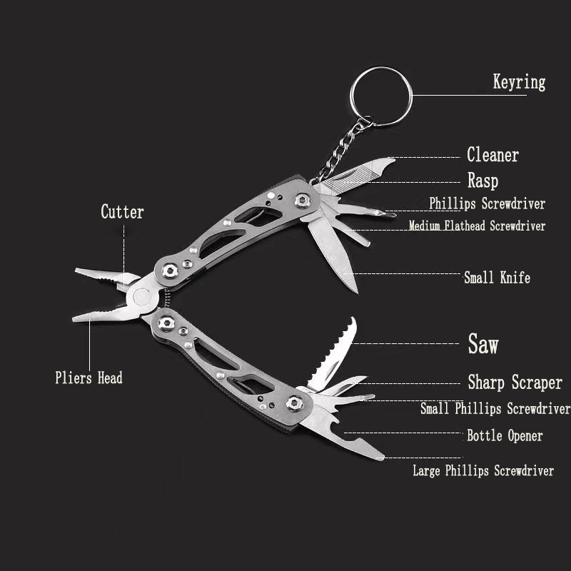 MuqiNush 12 In 1 Mini Keychain - Edc Carry Pliers recension och pris