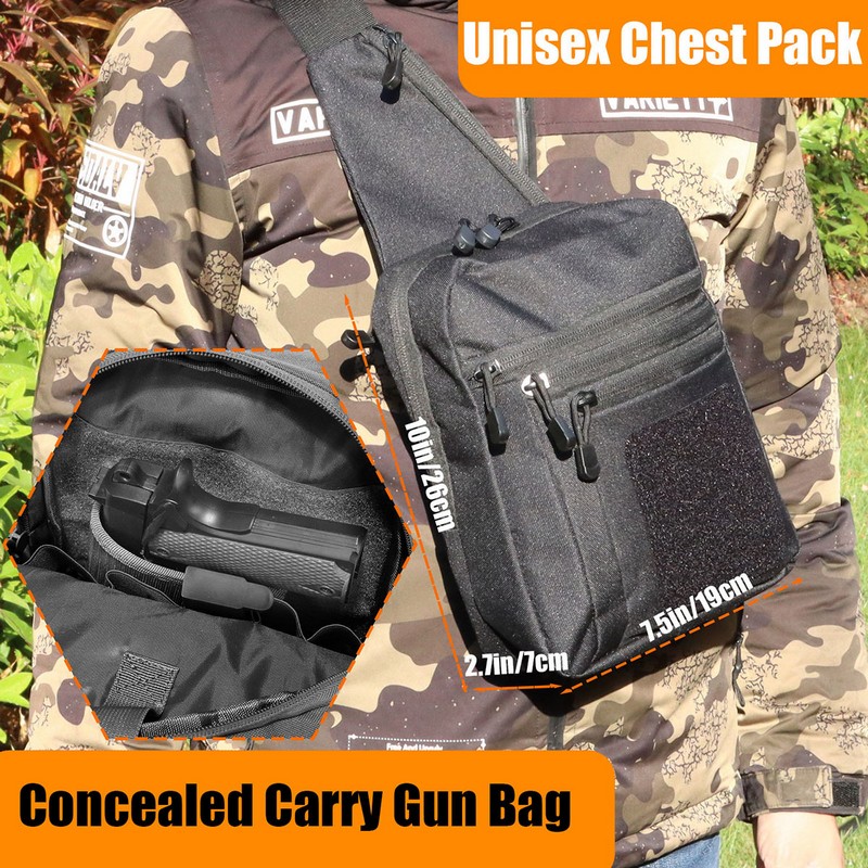 New Tactical Chest Bag Pistol  - Edc Carry Backpack recension och pris
