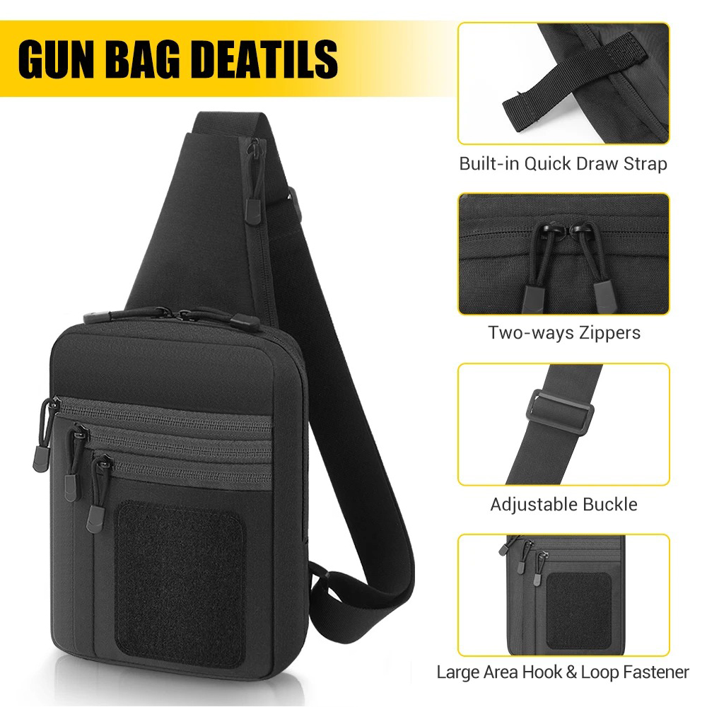 Concealed Carry Chest Gun Bag  - Edc Pistol Carry Bag recension och pris
