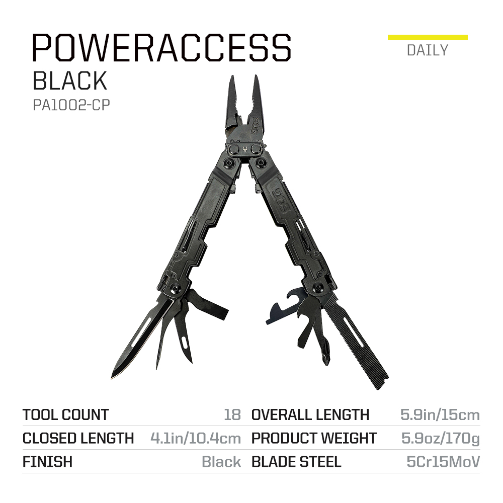 SOG 18 in 1 PowerAccess Compac - Edc Carry Pliers recension och pris