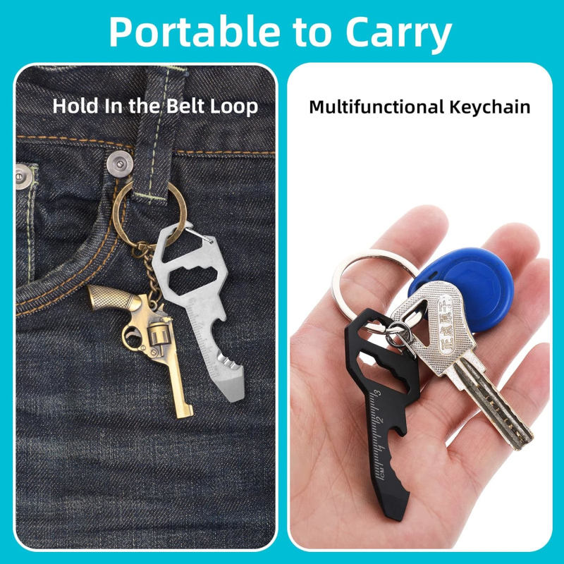 1Pcs Keychain Bottle Opener Mu - Edc Carry Backpack recension och pris