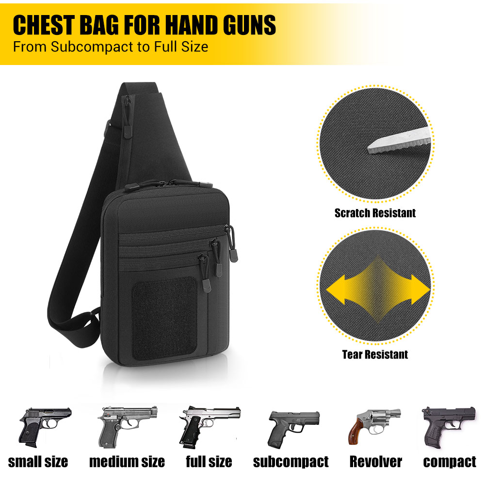 Tactical Pistol Gun Bag Concea - Edc Pistol Carry Bag recension och pris