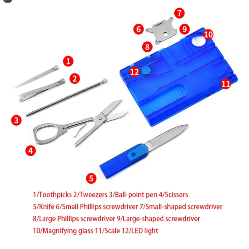 12 In 1 Pocket Credit Card Por - Multitool Credit Card recension och pris