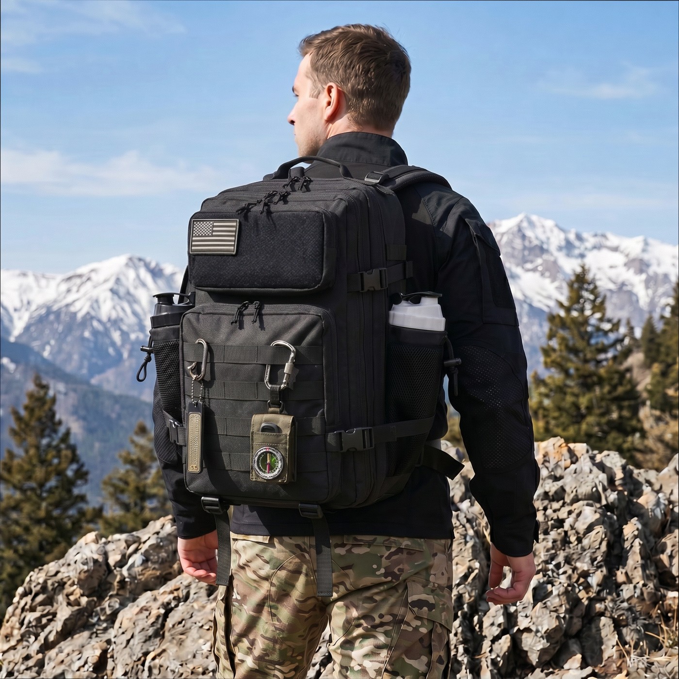 45L Large Capacity Tactical Fi - Edc Carry Backpack recension och pris