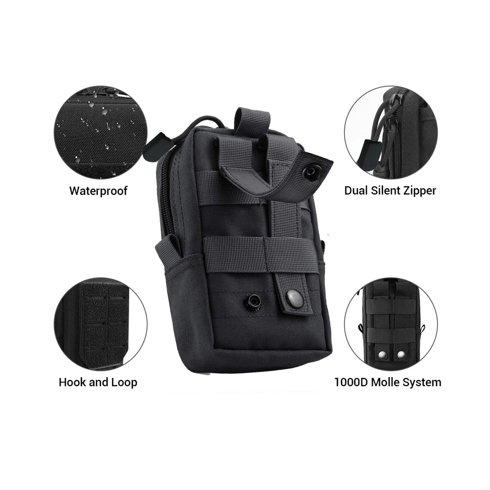 Tactical Molle Pouch Waist Bag - Edc Carry Pocket recension och pris