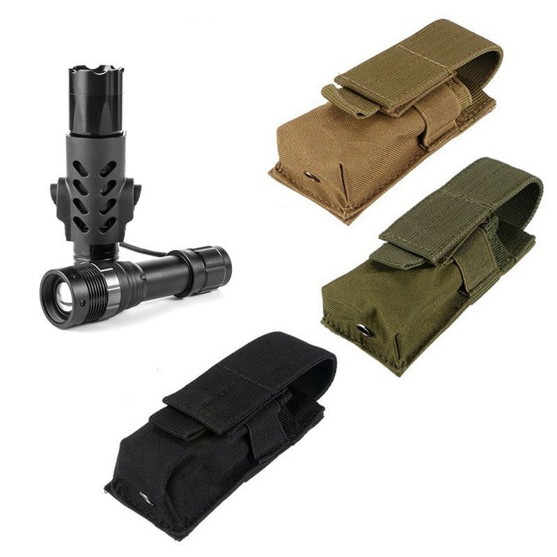 Tactical Molle Flashlight Pouc - Edc Carry Holster recension och pris