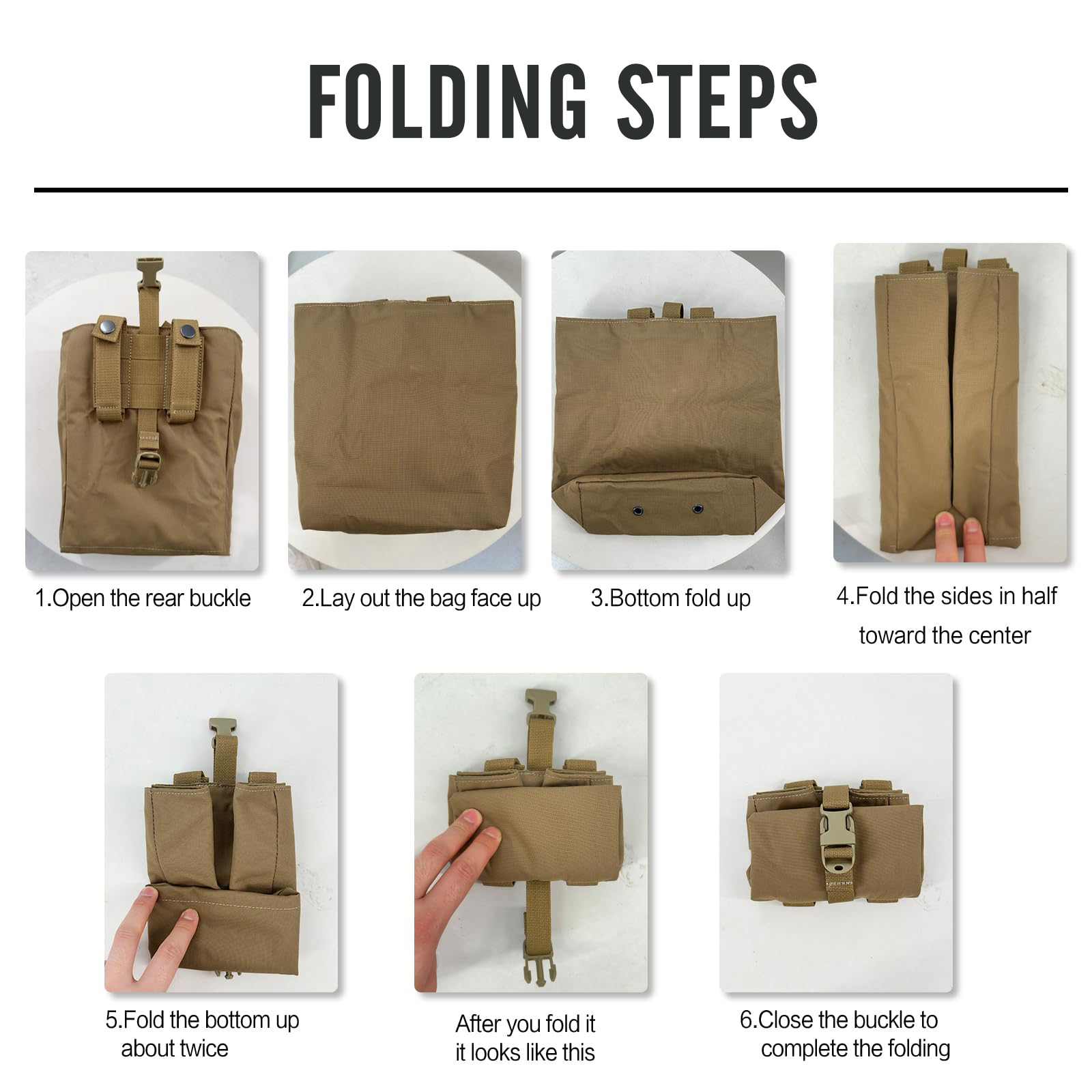 New Molle Folding Dump Drop Ma - Edc Carry Pocket recension och pris