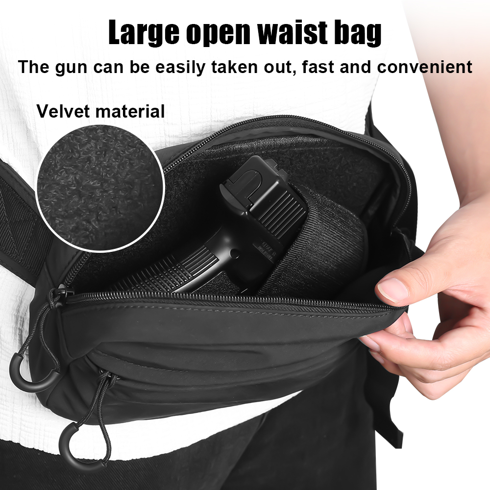 Tactical Crossbody Bag Pistol  - Edc Concealed Carry Fanny Pack recension och pris