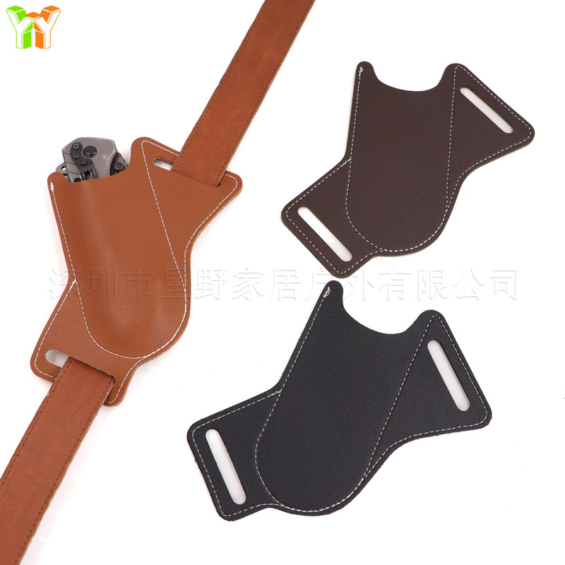 Leather Folding Knife Sheath,  - Edc Carry Pocket Pouch recension och pris