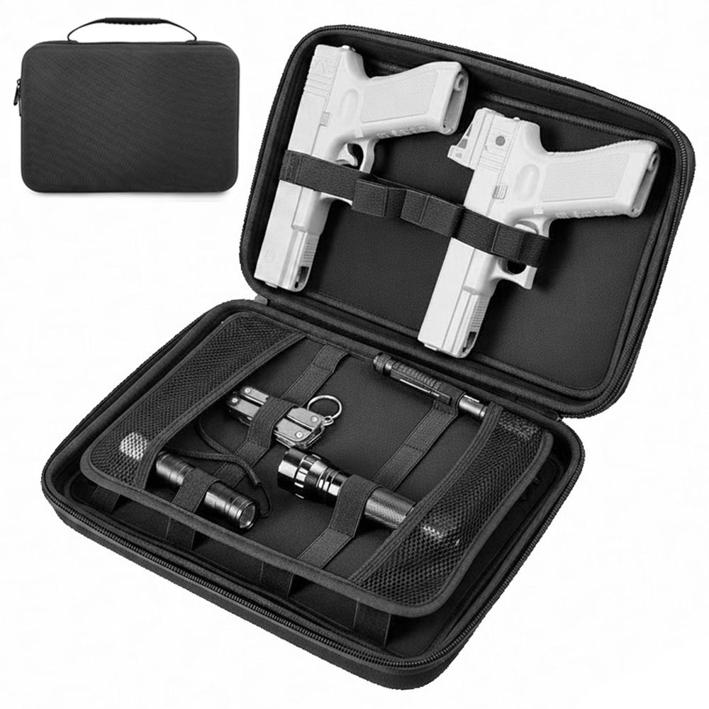 Tactical Pistol Gun Case Dual  - Edc Pistol Carry Bag recension och pris