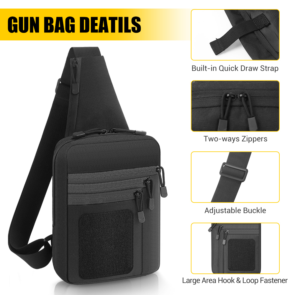 Tactical Pistol Gun Bag Concea - Edc Pistol Carry Bag recension och pris