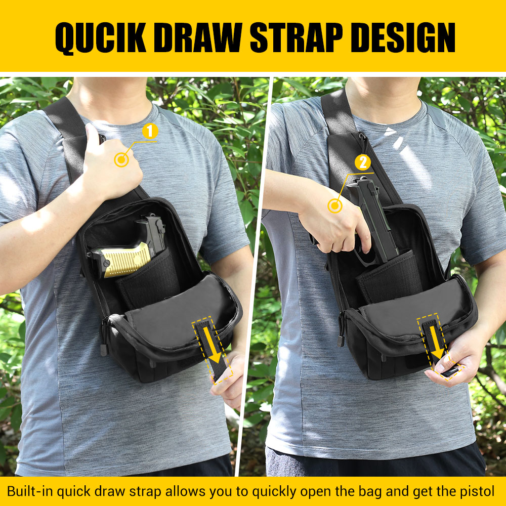 Tactical Pistol Gun Bag Concea - Edc Pistol Carry Bag recension och pris