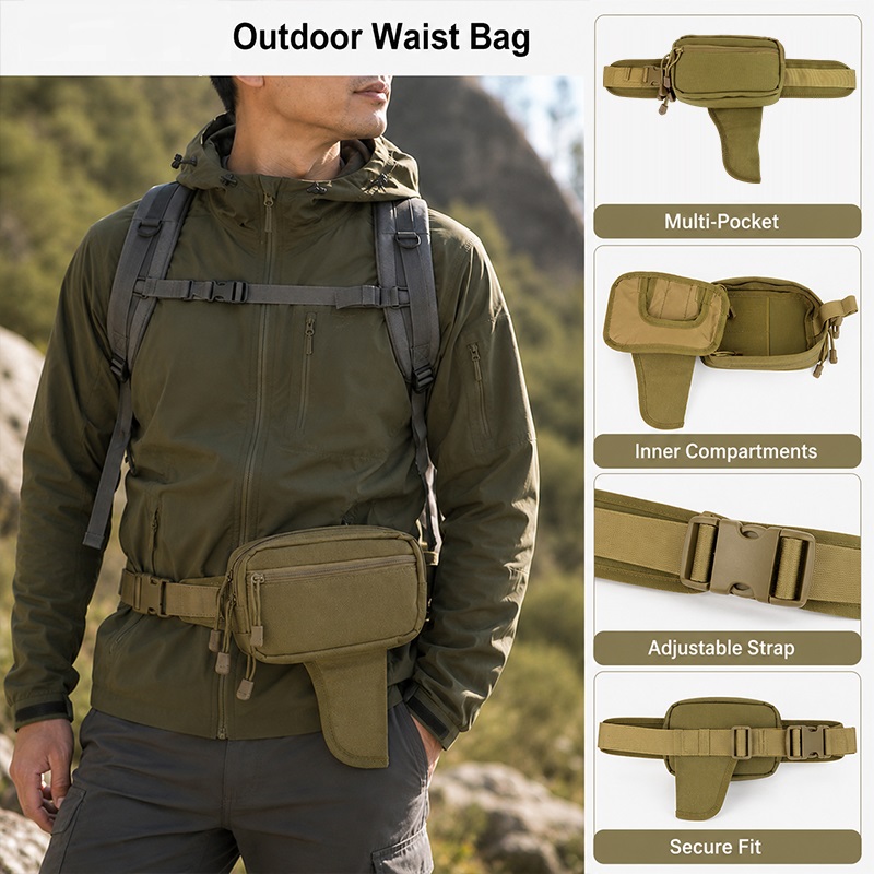 Multifunctional Waist Bag Nylo - Edc Concealed Carry Fanny Pack recension och pris